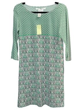 NWT Max Studio Mixed Print Shift Dress Midori Daisy Small